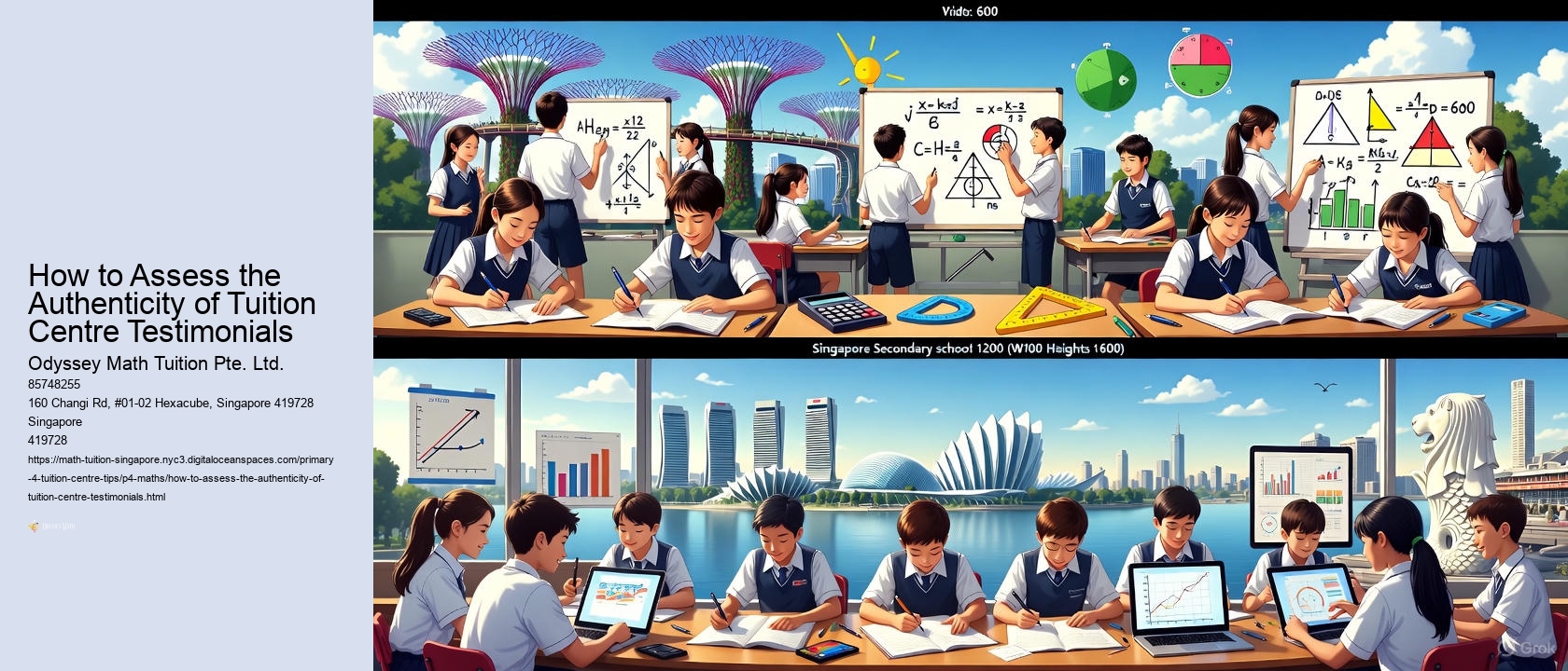 How to Assess the Authenticity of Tuition Centre Testimonials