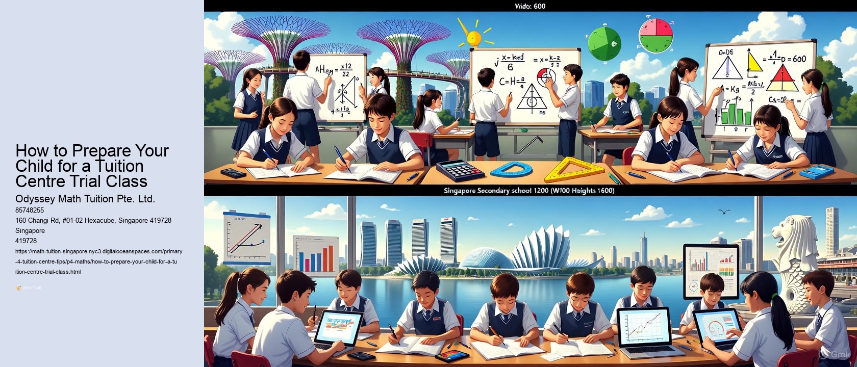 How to Prepare Your Child for a Tuition Centre Trial Class