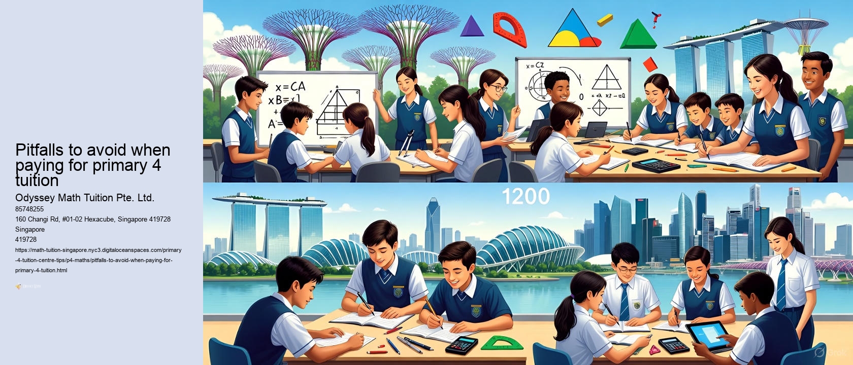 Pitfalls to avoid when paying for primary 4 tuition