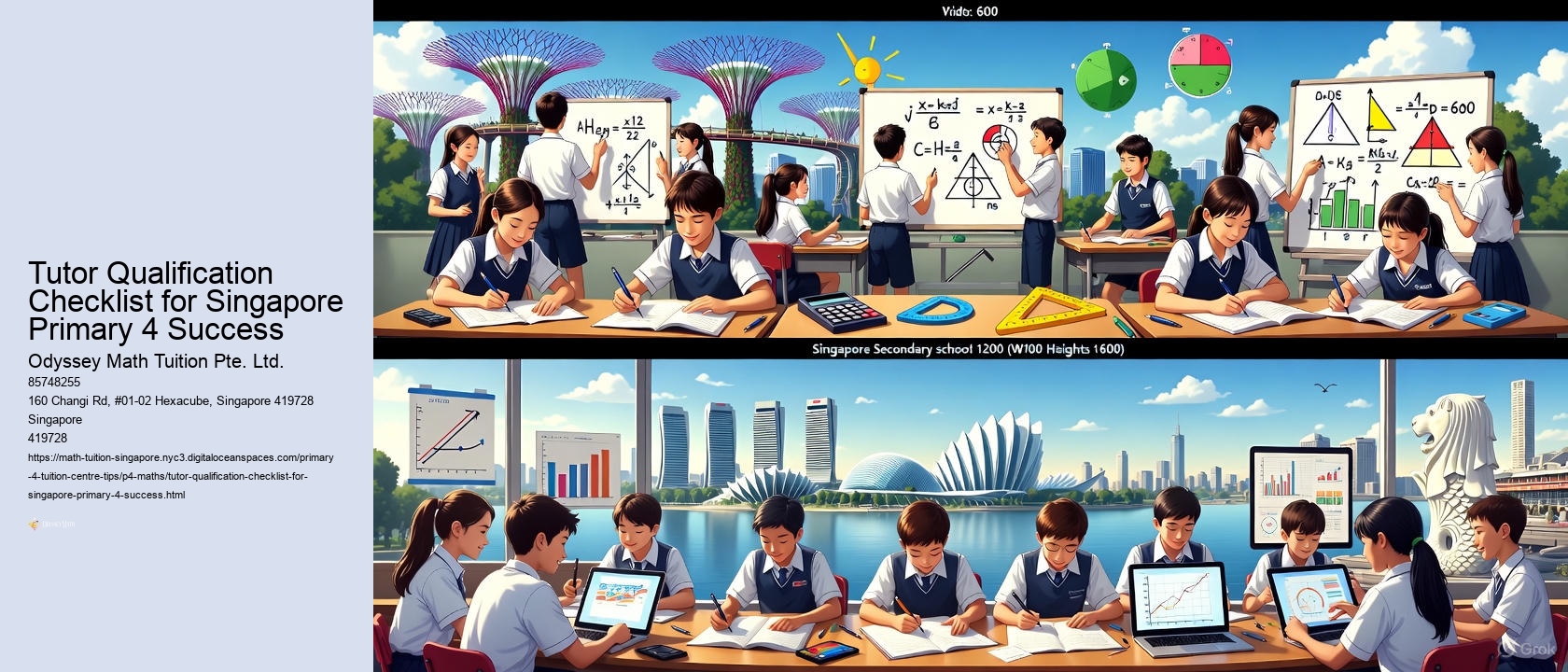 Tutor Qualification Checklist for Singapore Primary 4 Success